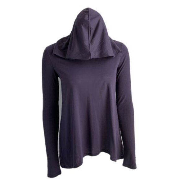 Alo Hoodie S Lightweight Purple Ribbed Active Athleisure Long Sleeve - Picture 1 of 8